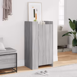 vidaXL Shoe Cabinet Shoe Storage Cupboard Rack Grey Sonoma Engineered Wood