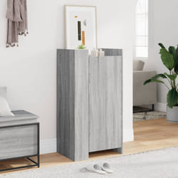 vidaXL Shoe Cabinet Shoe Storage Cupboard Rack Grey Sonoma Engineered Wood