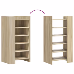 vidaXL Shoe Cabinet Shoe Storage Cupboard Shoe Rack Sonoma Oak Engineered Wood - Additional view 6