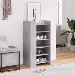 vidaXL Shoe Cabinet Shoe Storage Cupboard Rack Concrete Grey Engineered Wood