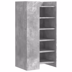 vidaXL Shoe Cabinet Shoe Storage Cupboard Rack Concrete Grey Engineered Wood - Additional view 5