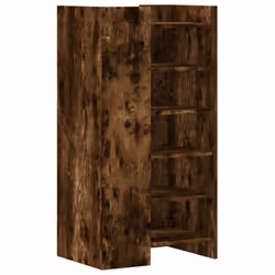 vidaXL Shoe Cabinet Shoe Storage Cupboard Shoe Rack Smoked Oak Engineered Wood - Additional view 5