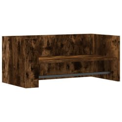 vidaXL Wall Shelf Floating Shelf Hanging Wall Storage Shelf Engineered Wood - smoked oak, 70.5 x 35 x 30.5 cm