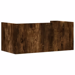 vidaXL Wall Shelf Floating Shelf Hanging Wall Storage Shelf Engineered Wood - smoked oak, 70.5 x 35 x 30.5 cm - Additional view 5