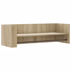 vidaXL Wall Shelf Floating Shelf Hanging Wall Storage Shelf Engineered Wood - sonoma oak, 100 x 35 x 30.5 cm