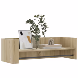 vidaXL Wall Shelf Floating Shelf Hanging Wall Storage Shelf Engineered Wood - sonoma oak, 100 x 35 x 30.5 cm
