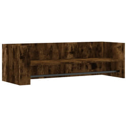 vidaXL Wall Shelf Floating Shelf Hanging Wall Storage Shelf Engineered Wood - smoked oak, 100 x 35 x 30.5 cm