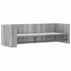 vidaXL Wall Shelf Floating Shelf Hanging Wall Storage Shelf Engineered Wood - grey sonoma, 100 x 35 x 30.5 cm