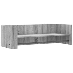vidaXL Wall Shelf Floating Shelf Hanging Wall Storage Shelf Engineered Wood - grey sonoma, 100 x 35 x 30.5 cm