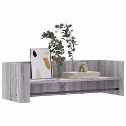 vidaXL Wall Shelf Floating Shelf Hanging Wall Storage Shelf Engineered Wood - grey sonoma, 100 x 35 x 30.5 cm