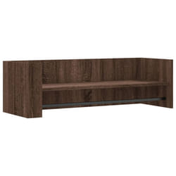 vidaXL Wall Shelf Floating Shelf Hanging Wall Storage Shelf Engineered Wood - brown oak, 100 x 35 x 30.5 cm