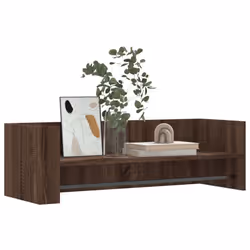vidaXL Wall Shelf Floating Shelf Hanging Wall Storage Shelf Engineered Wood - brown oak, 100 x 35 x 30.5 cm