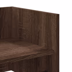 vidaXL Wall Shelf Floating Shelf Hanging Wall Storage Shelf Engineered Wood - brown oak, 100 x 35 x 30.5 cm - Additional view 6