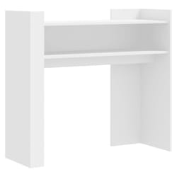 vidaXL Console Table Hallway Tea End Table Accent Side Table Engineered Wood - white