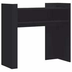 vidaXL Console Table Hallway Tea End Table Accent Side Table Engineered Wood - black