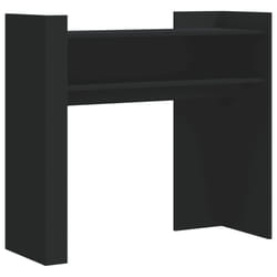 vidaXL Console Table Hallway Tea End Table Accent Side Table Engineered Wood - black