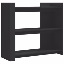 vidaXL Console Table Tea End Table Accent Side Table White Engineered Wood - black