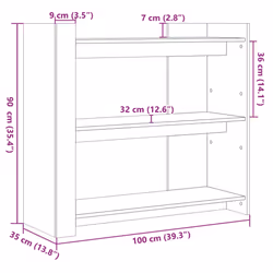 vidaXL Console Table Tea End Table Accent Side Table White Engineered Wood - grey sonoma