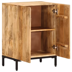 vidaXL Sideboard Side Cabinet Storage Cupboard Highboard Solid Wood Mango