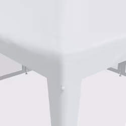 vidaXL Party Tent with 8 Mesh Sidewalls Party Gazebo Canopy Marquee White HDPE - Additional view 6