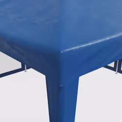 vidaXL Party Tent with 8 Mesh Sidewalls Party Gazebo Canopy Marquee Blue HDPE - Additional view 6