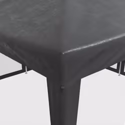 vidaXL Party Tent with 8 Mesh Sidewalls Party Gazebo Canopy Anthracite HDPE - Additional view 6