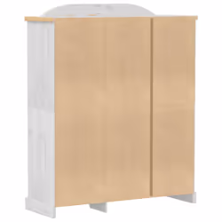 vidaXL Wardrobe Armoire Closet Clothes Storage Organiser White Solid Wood Pine - Additional view 5