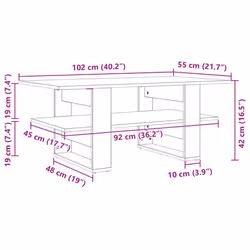 VidaXL 823261 coffee/side/end table - Additional view 7