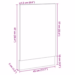 vidaXL Dishwasher Panel Dishwasher Protector Panel Sonoma Oak Engineered Wood - Additional view 7