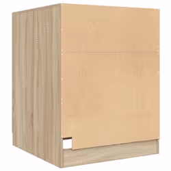 vidaXL Washing Machine Cabinet Bathroom Laundry Room Cupboard Storage Rack - sonoma oak - Additional view 5