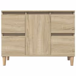 vidaXL Sink Cabinet Vanity Unit Storage Cupboard Sonoma Oak Engineered Wood - Additional view 4