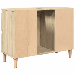 vidaXL Sink Cabinet Vanity Unit Storage Cupboard Sonoma Oak Engineered Wood - Additional view 7