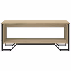 vidaXL Coffee Table End Table Accent Side Table Sonoma Oak Engineered Wood - sonoma oak, 100 x 51 x 40 cm - Additional view 4