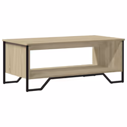 vidaXL Coffee Table End Table Accent Side Table Sonoma Oak Engineered Wood - sonoma oak, 100 x 51 x 40 cm - Additional view 6