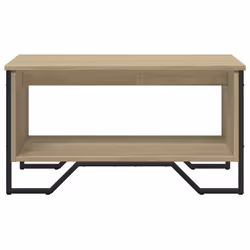 vidaXL Coffee Table End Table Accent Side Table Sonoma Oak Engineered Wood - sonoma oak, 75 x 51 x 40 cm - Additional view 4