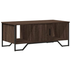 vidaXL Coffee Table End Table Accent Side Table Smoked Oak Engineered Wood - brown oak