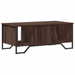 vidaXL Coffee Table End Table Accent Side Table Smoked Oak Engineered Wood - brown oak - Additional view 6