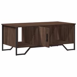 vidaXL Coffee Table End Table Accent Side Table Smoked Oak Engineered Wood - brown oak - Additional view 9