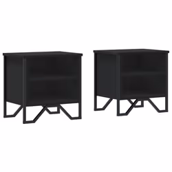VidaXL 848495, Black, Metal, Wood, 70 kg, 400 mm, 300 mm, 400 mm