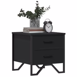 VidaXL 848504 nightstand/bedside table Black - Additional view 4