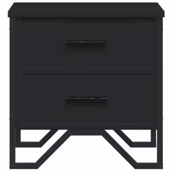 VidaXL 848504 nightstand/bedside table Black - Additional view 5