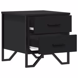 VidaXL 848504 nightstand/bedside table Black - Additional view 6