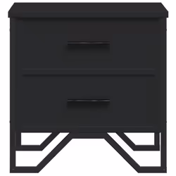 VidaXL 848505 nightstand/bedside table Black - Additional view 5