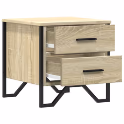 VidaXL 848506 nightstand/bedside table Oak - Additional view 6