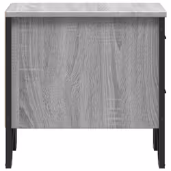 vidaXL Bedside Cabinets Nightstand Bed Table 2 pcs Smoked Oak Engineered Wood - grey sonoma, 1 pcs - Additional view 6