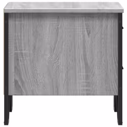 vidaXL Bedside Cabinets Nightstand Bed Table 2 pcs Smoked Oak Engineered Wood - grey sonoma, 2 pcs - Additional view 6