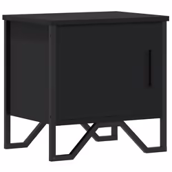 VidaXL 848514, Black, Metal, Wood, 400 mm, 300 mm, 400 mm, 1 pc(s)