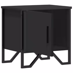 VidaXL 848514 nightstand/bedside table Black - Additional view 6