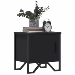 VidaXL 848515 nightstand/bedside table Black - Additional view 4