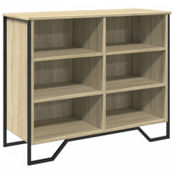 vidaXL Sideboard Storage Cupboard Cabinet Highboard Engineered Wood - sonoma oak, 91 x 35.5 x 74.5 cm